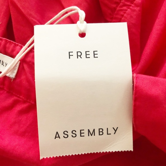 Free Assembly Women's Tie Shoulder Tiered Maxi Dress Size 2XL Red NWT - Picture 6 of 8